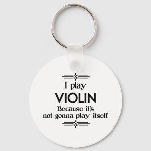 Violin - Play Itself Funny Deco Music Keychain