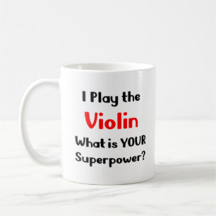 violin player coffee mug