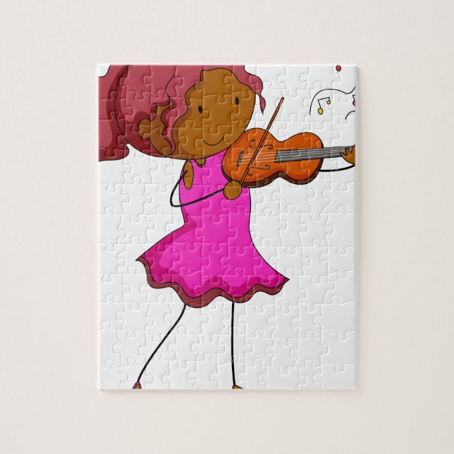Violin player jigsaw puzzle (Vertical)