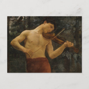 Violin Player Postcard