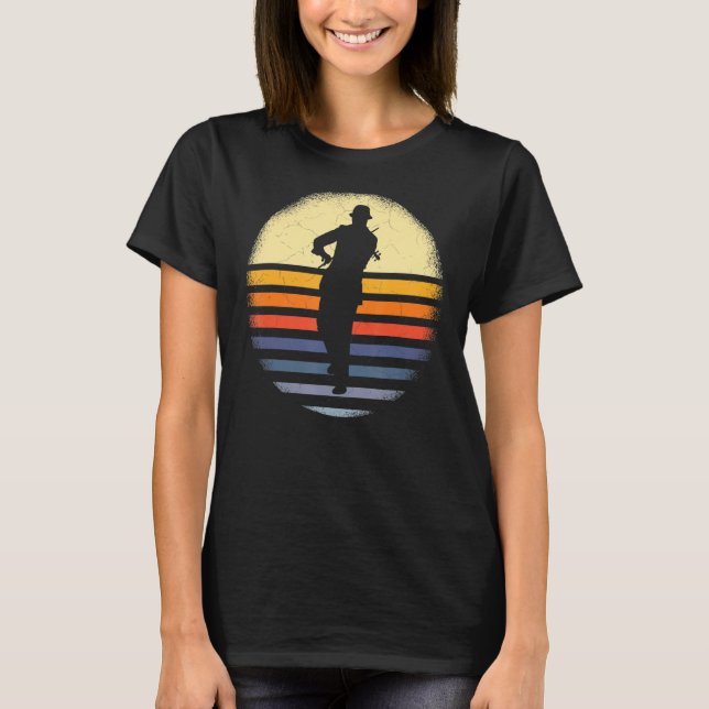 Violin Player Vintage Violinist T-Shirt (Front)