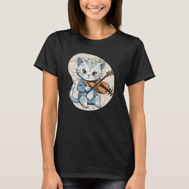 Violin Player Violinist Orchestra Viola Instrument T-Shirt (Front)