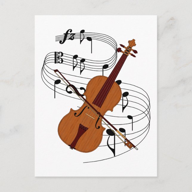 Violin Postcard (Front)