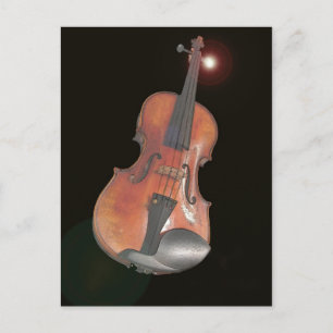 violin postcard