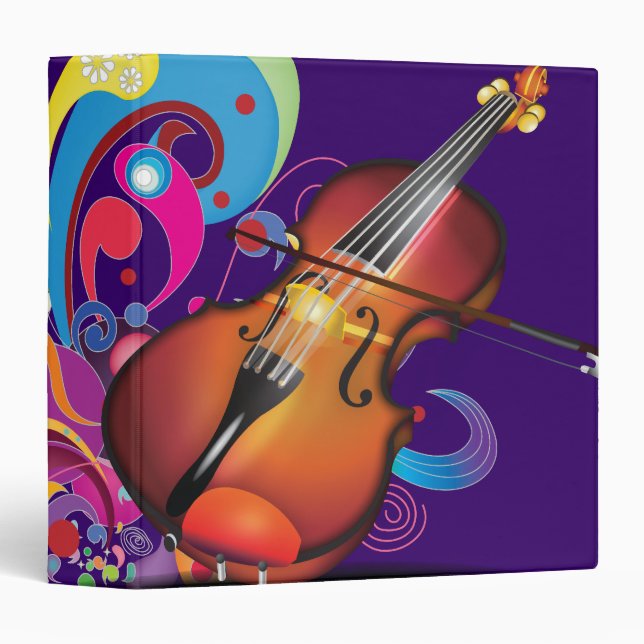 violin Purple Binder (Front/Spine)