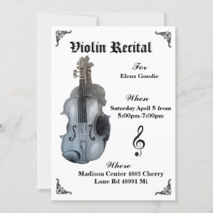 Violin Recital Invitation