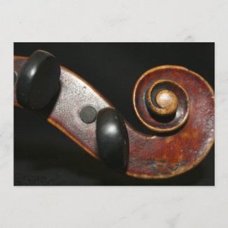 Violin Recital Invitation Card