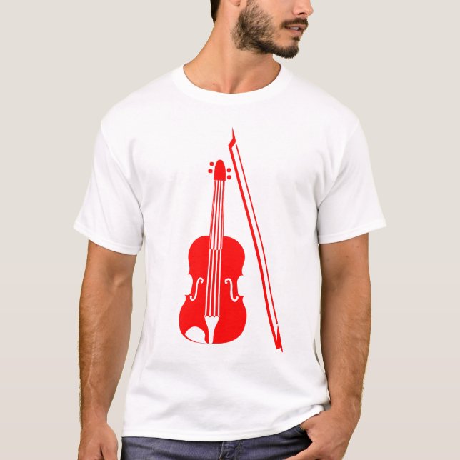 Violin - Red T-Shirt (Front)