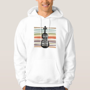 violin retro hoodie