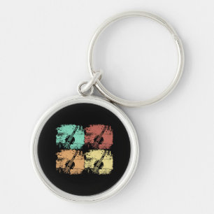 Violin Retro Keychain