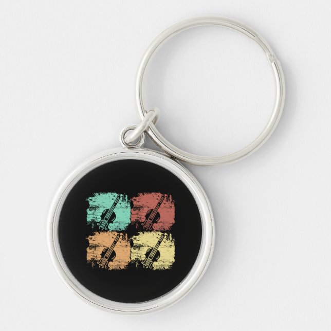 Violin Retro Keychain (Front)