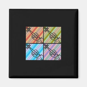 Violin Retro Magnet