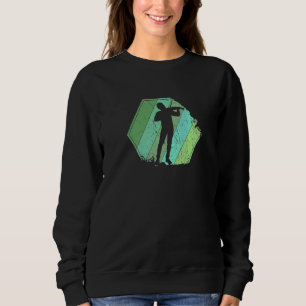Violin Retro Violinist Violin Player Sweatshirt
