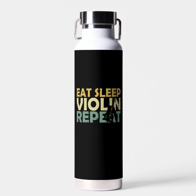 Violin Retro  Water Bottle (Front)