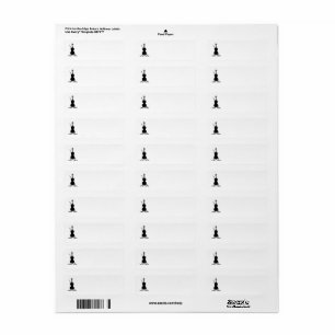 Violin return address labels
