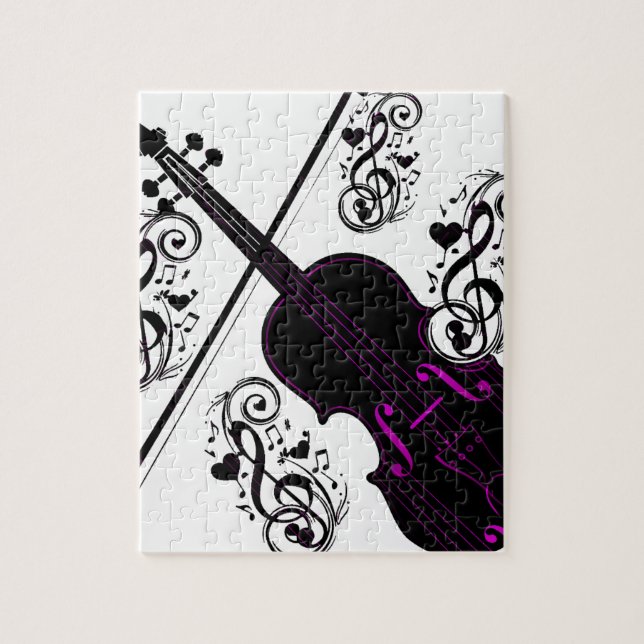 Violin,Rocking love_ Jigsaw Puzzle (Vertical)