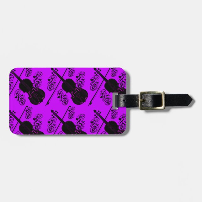 Violin,Rocking love_ Luggage Tag (Front Horizontal)