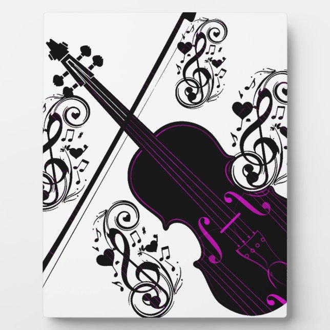 Violin,Rocking love_ Plaque (Front)
