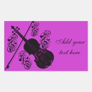 Violin,Rocking love_ Sticker