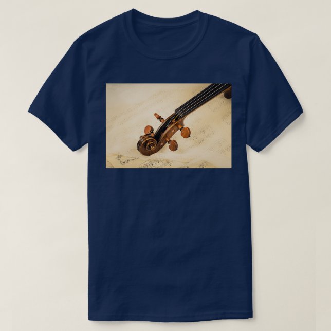 Violin Scroll Premium TShirt (Design Front)