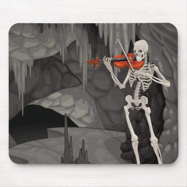 violin skeleton mouse pad (Front)