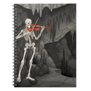 violin skeleton notebook
