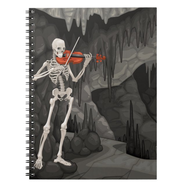 violin skeleton notebook (Front)