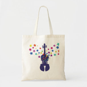 Violin Star Tote Bag