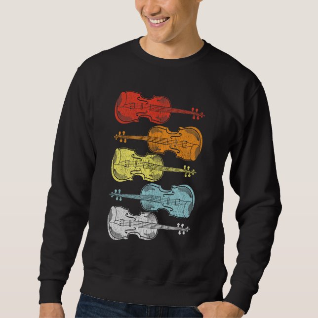 Violin String Instrument Player Gift for Musician Sweatshirt (Front)