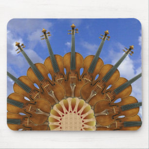 Violin Sunflower Mouse Pad