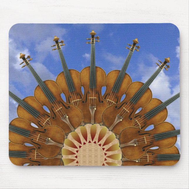 Violin Sunflower Mouse Pad (Front)