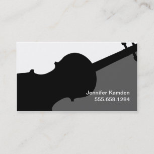 Violin Teacher Business Cards