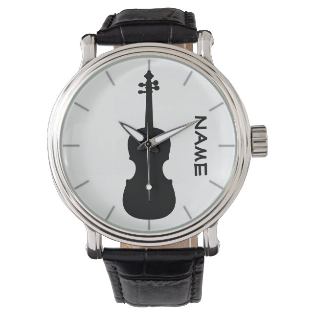 Violin Teacher Gift Personalized Watch (Front)