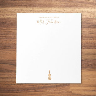 Violin Teacher Teaching Notes Elegant Script