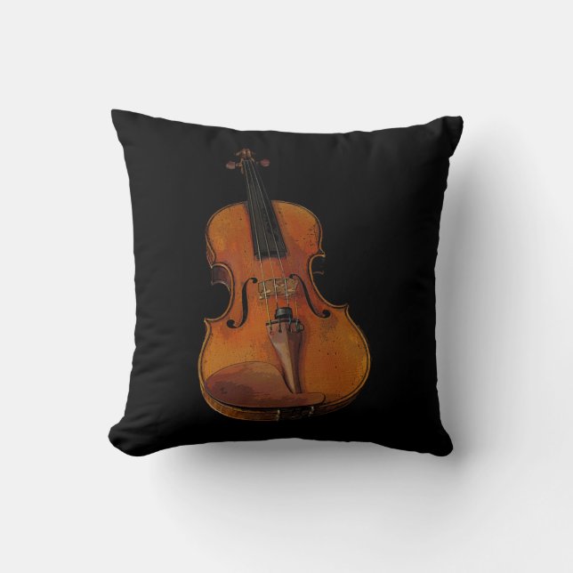 Violin Throw Pillow (Front)
