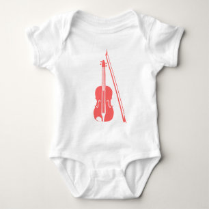 Violin - Tropical Pink Baby Bodysuit