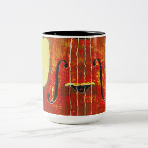 VIOLIN Two-Tone COFFEE MUG