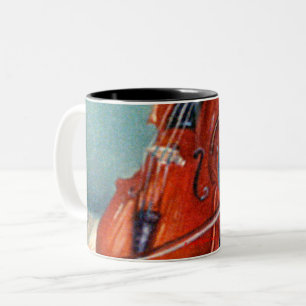 Violin Two-Tone Coffee Mug