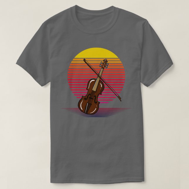 Violin Vapour T-Shirt (Design Front)