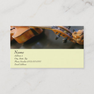 Violin Viola Business Card for The Violin Site