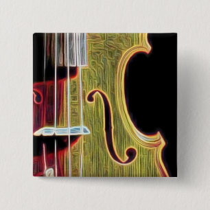Violin, Viola, Cello? 2 Inch Square Button