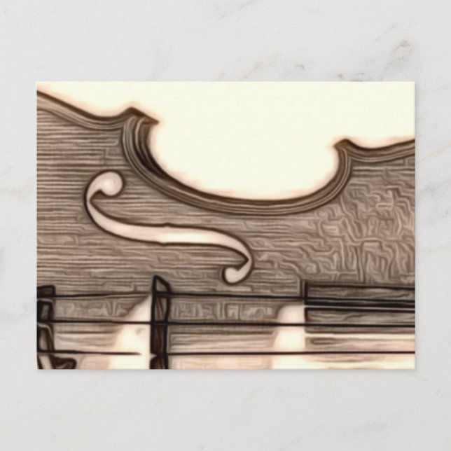 Violin, Viola, Cello? Postcard (Front)