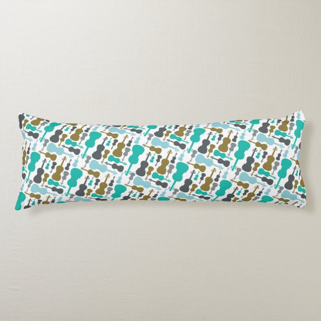 Violin Viola Music String Instrument Orchestra Body Pillow (Front)