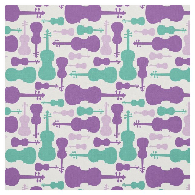 Violin Viola String Instrument Music Orchestra Fabric (Swatch)