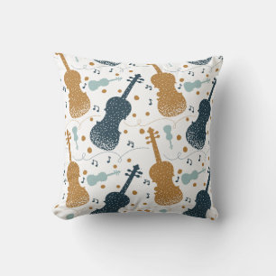 Violin Viola String Instrument Orchestra Music Throw Pillow