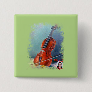 Violin/Violin 2 Inch Square Button