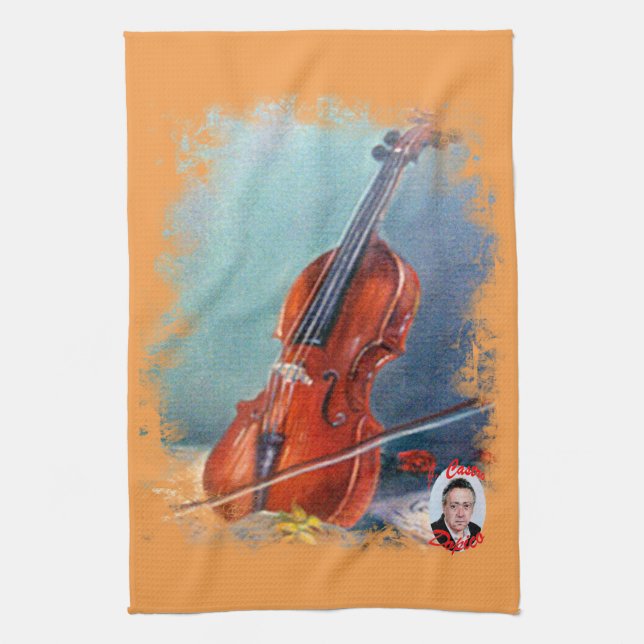 Violín/Violin Kitchen Towel (Vertical)