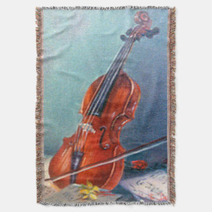 Violin/Violin Throw Blanket