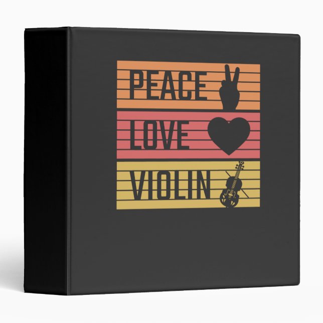 Violin Violinist Fiddle Binder (Front/Spine)