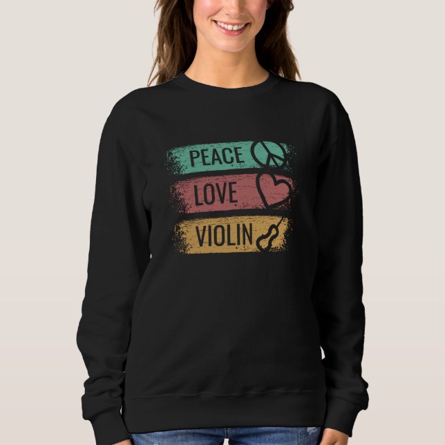 Violin Violinist Fiddle Sweatshirt (Front)